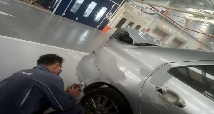 Các Bước Sơn Xe Ô Tô Theo Quy Trình Chuẩn Của Mazda - Kia Ninh Bình