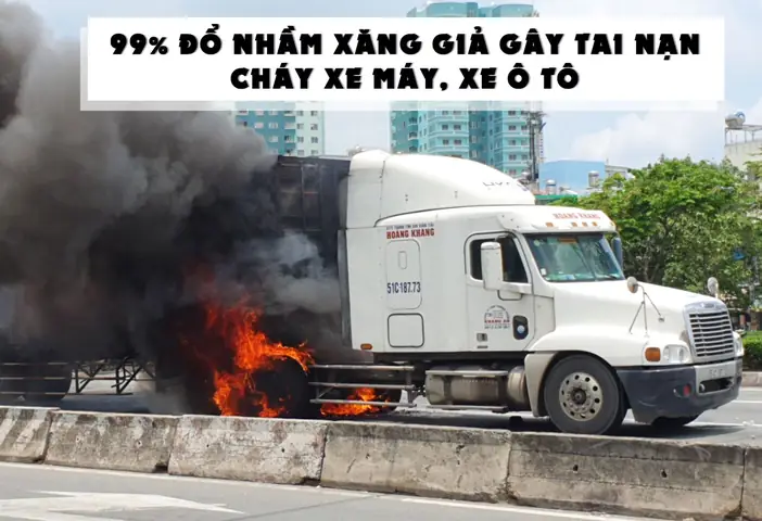 Tai Nạn Cháy Xe Ô Tô Động Cơ Xăng