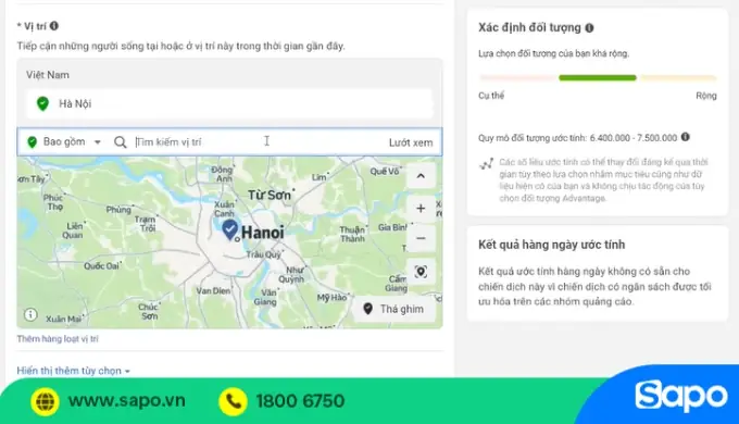 Target Đối Tượng Facebook Dựa Theo Khu Vực Địa Lý