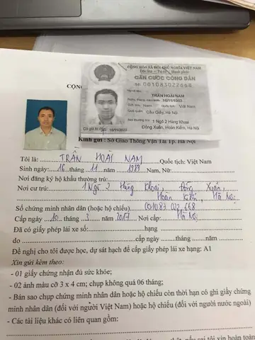 Hồ Sơ Thi Bằng Lái Xe B2 Ô Tô Cụ Thể Bao Gồm