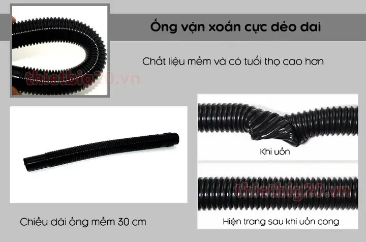 Máy Hút Bụi Ô Tô 4-in-1 Gồm Làm Sạch, Chiếu Sáng, Bơm Lốp Và Đo Áp Suất Lốp