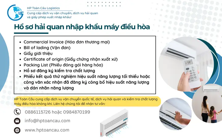 Thủ Tục Hải Quan Nhập Khẩu Mặt Hàng Máy Điều Hòa Không Khí