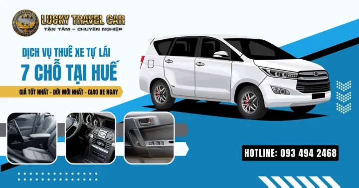Thuê Xe Tự Lái 7 Chỗ Giá Siêu Rẻ Tại Huế - Lh: 0565 075 075
