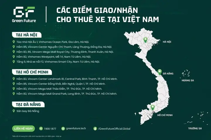 Câu 5: Công Ty Hiện Đang Có Các Điểm Thuê Xe Ở Đâu? Câu 5: Công Ty Hiện Đang Có Các Điểm Thuê Xe Ở Đâu?