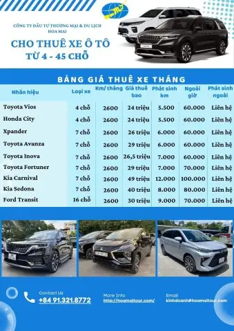 Thuê Xe Ô Tô Có Phải Đăng Ký Mã Ngành?