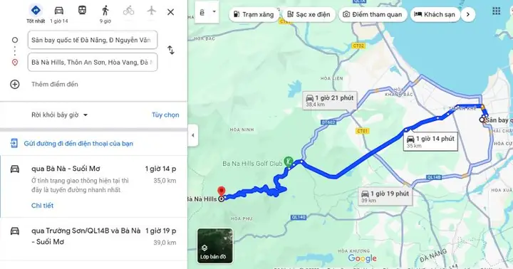 Khoảng Cách Từ Sân Bay Đà Nẵng Đến Ba Na Hills