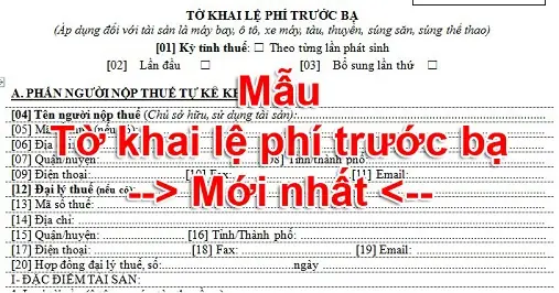 Tờ Khai Miễn Thuế Trước Bạ Xe Ô Tô: Hướng Dẫn Chi Tiết Từ A-z