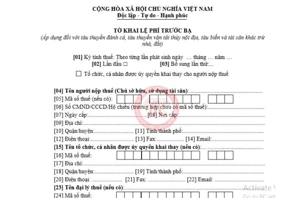 Hướng Dẫn Toàn Tập Về Tờ Khai Thuế Đăng Ký Xe Ô Tô: Thủ Tục, Mẫu Đơn & Kinh Nghiệm Cần Biết