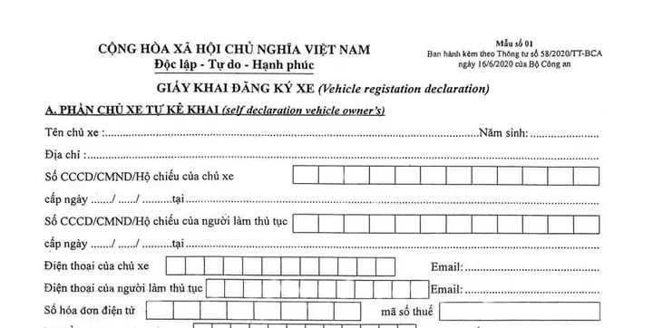 Hướng Dẫn Toàn Tập Về Tờ Khai Thuế Đăng Ký Xe Ô Tô: Thủ Tục, Mẫu Đơn & Kinh Nghiệm Cần Biết