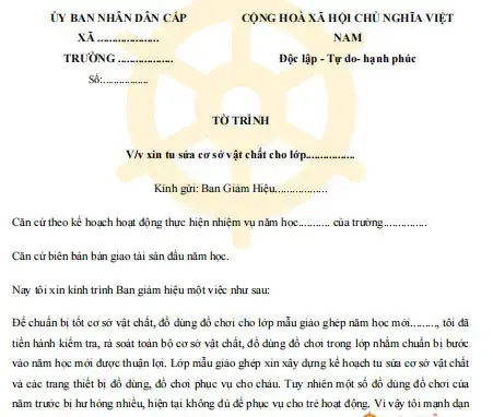 Bước Chi Tiết Để Lập Tờ Trình Xin Chủ Trương Sửa Chữa Xe Ô Tô Đúng Quy Định