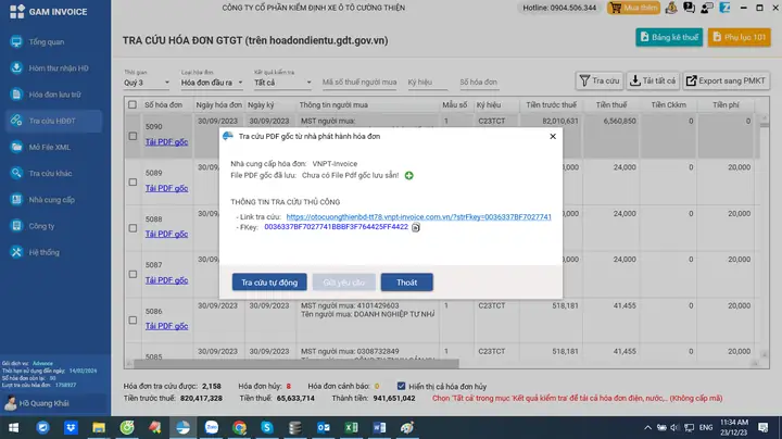 Tra Cứu Hóa Đơn Đăng Kiểm Xe Ô Tô 2904v