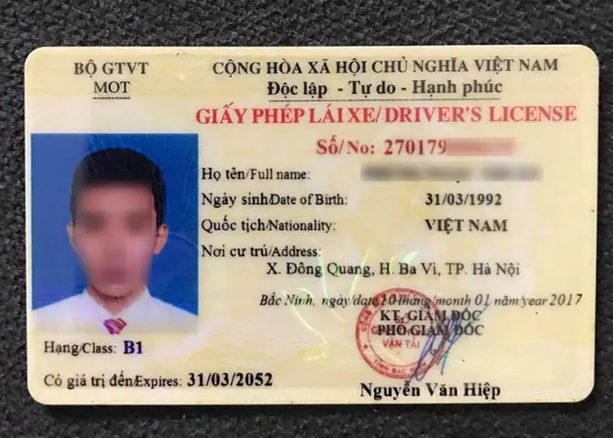 Bằng Lái Xe Hạng B1