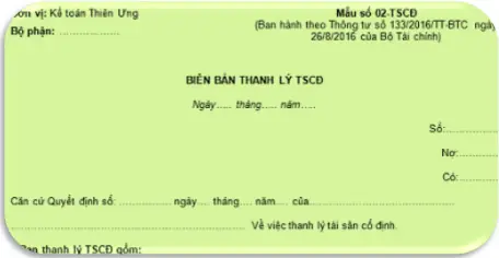 Biên Bản Thanh Lý Tscđ Theo Tt 200 Và 133