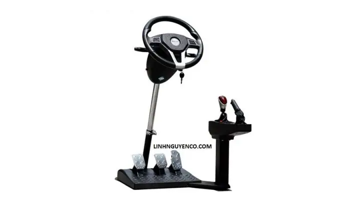 Bộ Vô Lăng Cần Số Chân Ga Giả Lập Lái Xe Hơi - Vô Lăng ...