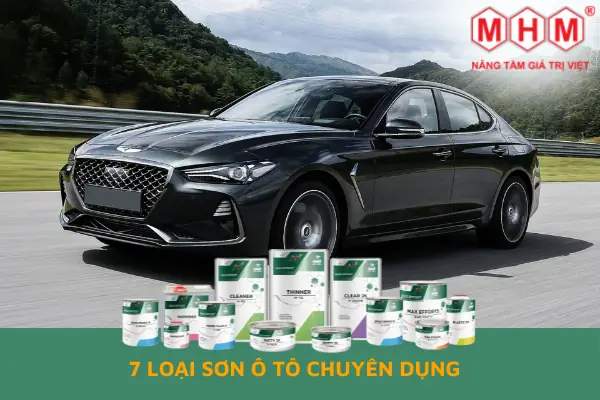 Tổng Hợp 7 Loại Sơn Ô Tô Chuyên Dụng Phổ Biến Hiện Nay