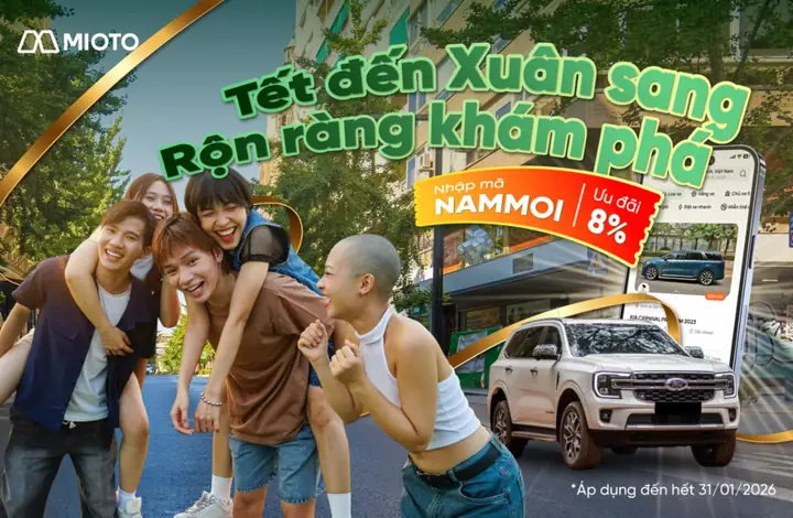 Mioto - Ứng Dụng Cho Thuê Xe Tự Lái & Có Tài Xế 4-7 Chỗ