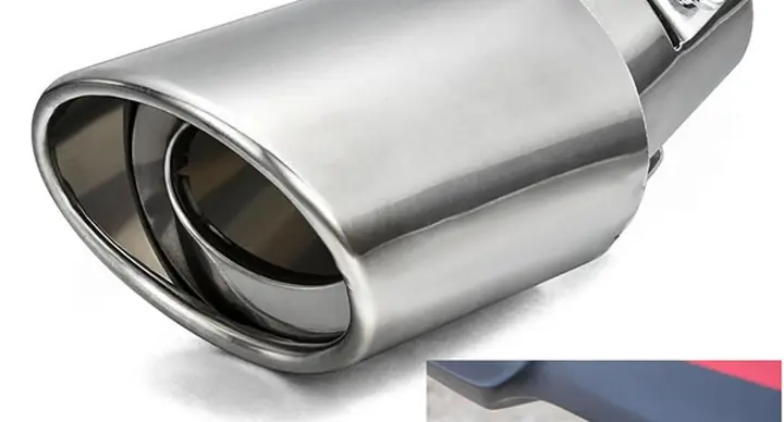 Chụp Ống Xả Cổ Pô Trang Trí Xe Ô Tô Dạng Cong B505 Chụp Ống Xả Cổ Pô Trang Trí Xe Ô Tô Dạng Cong B505