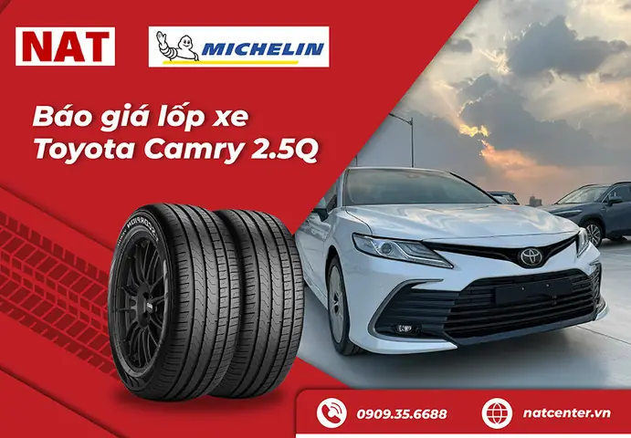 Báo Giá Lốp Xe Camry 2.5 Q Michelin Chính Hãng
