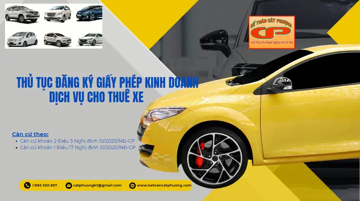 Thủ Tục Đăng Ký Giấy Phép Dịch Vụ Cho Thuê Xe Thủ Tục Đăng Ký Giấy Phép Dịch Vụ Cho Thuê Xe