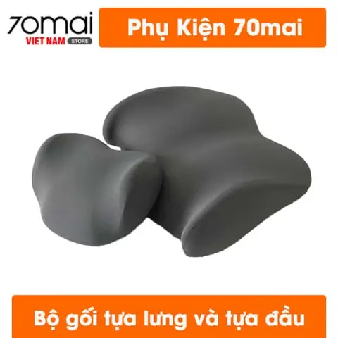 Bộ Gối Tựa Đầu Và Tựa Lưng 70mai Cho Xe Ô Tô