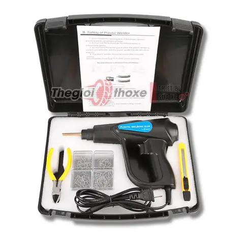 Máy Hàn Nhựa Ô Tô - Xe Máy Chuyên Dụng - Kèm 400 Ghim Hàn