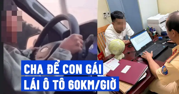 Bất Ngờ Lý Do Người Cha Để Con Gái 6 Tuổi Lái Ô Tô Chạy 60 Km/giờ
