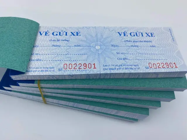 Vé Gửi Xe Ô Tô Bán Sẵn - In Hà Nội Vé Gửi Xe Ô Tô Bán Sẵn - In Hà Nội