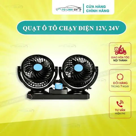 Quạt Điện 12v, 24v Trên Ô Tô, Xe Hơi Và Chạy Ắc Quy Trong Nhà - Phụ ... Quạt Điện 12v, 24v Trên Ô Tô, Xe Hơi Và Chạy Ắc Quy Trong Nhà - Phụ ...