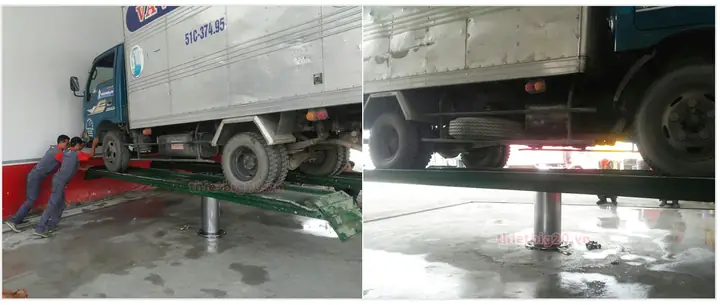 Cầu Nâng 1 Trụ Rửa Xe Cầu Nâng 1 Trụ Rửa Xe