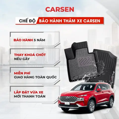 Thảm Lót Sàn Ô Tô Tpe Nhựa Xịn | Thảm Trải Sàn Xe Hơi Carsen Thảm Lót Sàn Ô Tô Tpe Nhựa Xịn | Thảm Trải Sàn Xe Hơi Carsen