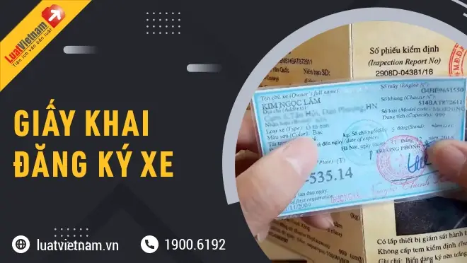 Mẫu Giấy Khai Đăng Ký Xe Mới Nhất