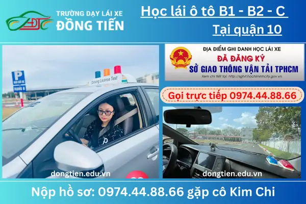 Học Lái Xe Ô Tô Quận 10 - Trung Tâm Đào Tạo Lái Xe Đồng Tiến