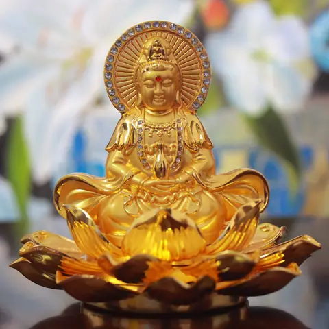 Tượng Phật Bà Quan Âm Tay Cầm Bình Thanh Tịnh