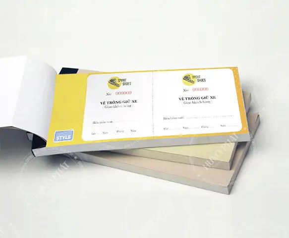 In Vé Gửi Xe Lấy Nhanh, Giá Rẻ Tại Hà Nội - In Hưng Phát