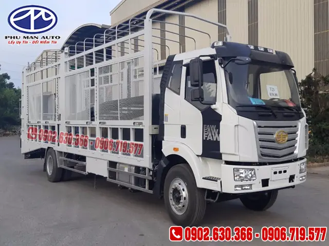 Xe Lồng Chở Ô Tô Con, Xe Tải Faw 6 Tấn Thùng Dài Chở Ô Tô