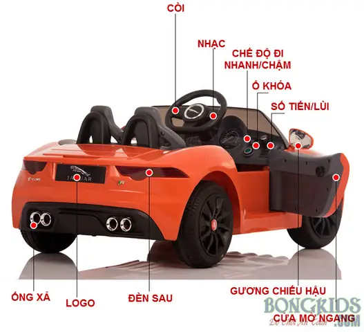 Thông Tin Kỹ Thuậtxe Ôtô Điện Jaguar Dmd-218 Cho Trẻ Em