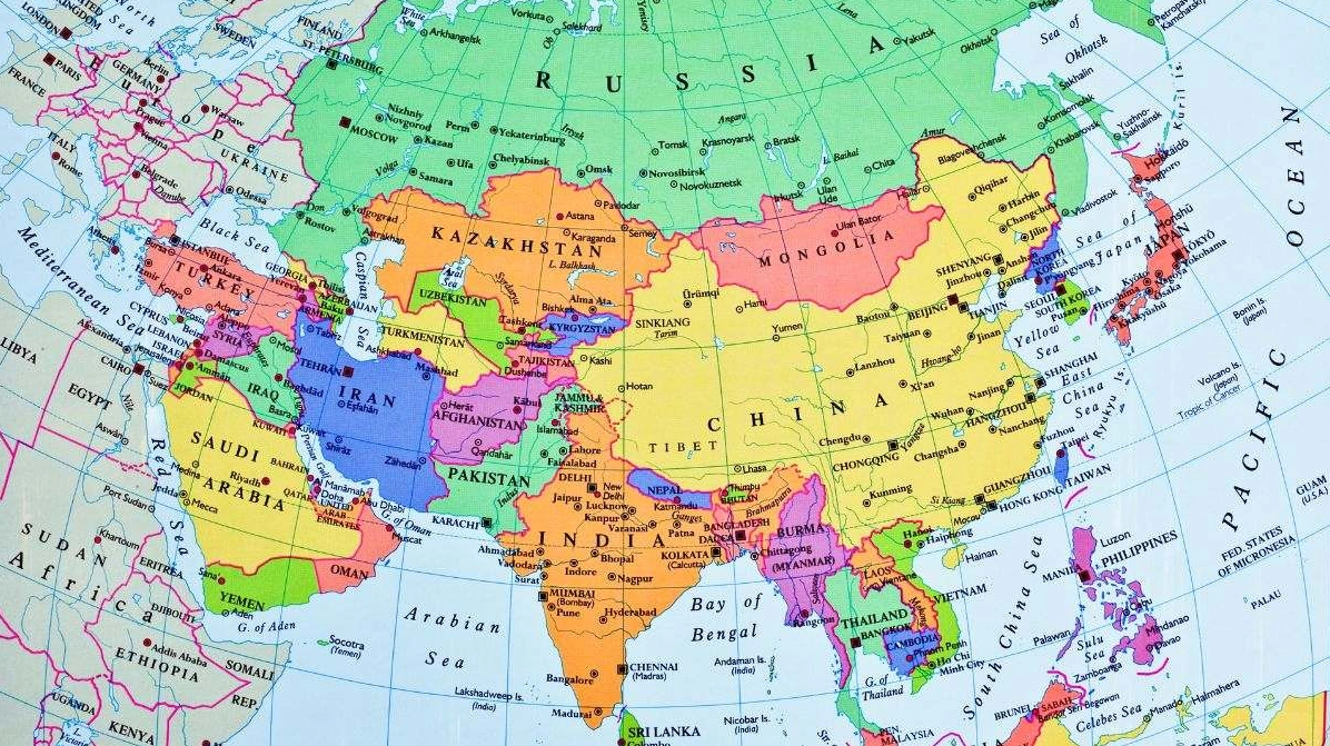 Bản đồ các nước châu Á