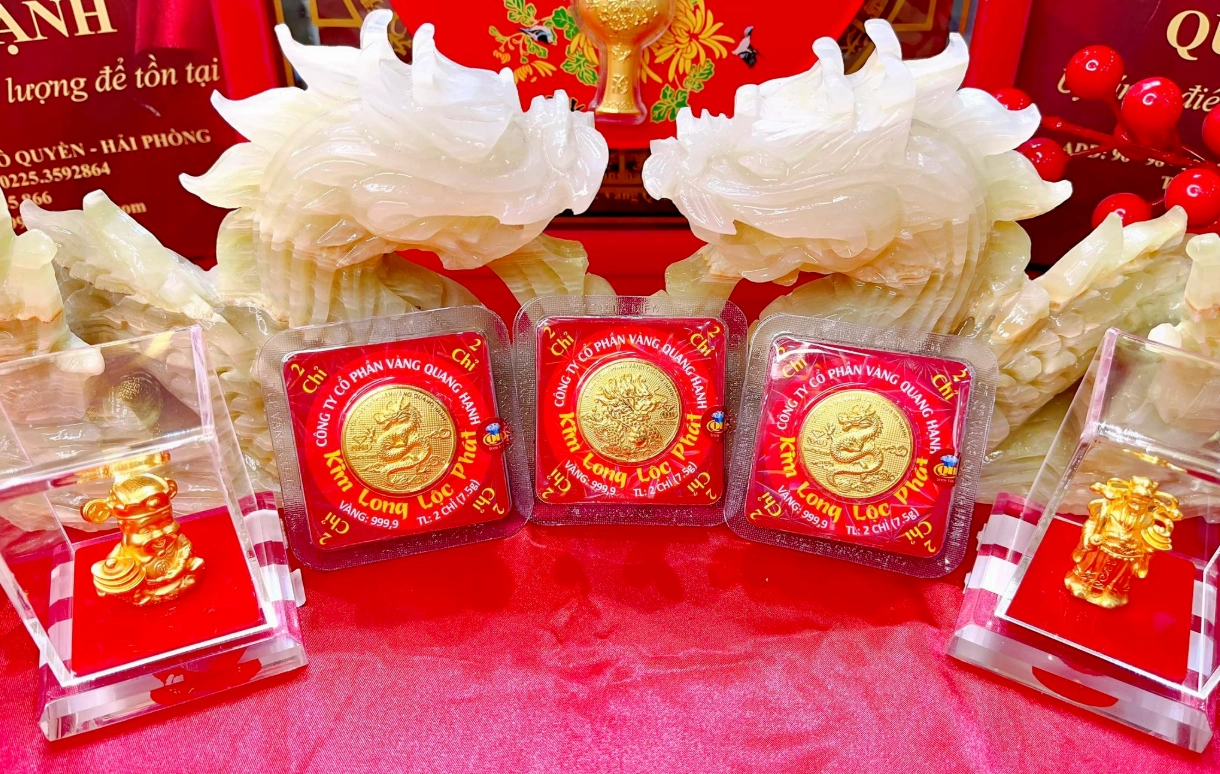 Bảng giá vàng niêm yết tại Vàng Quang Hạnh