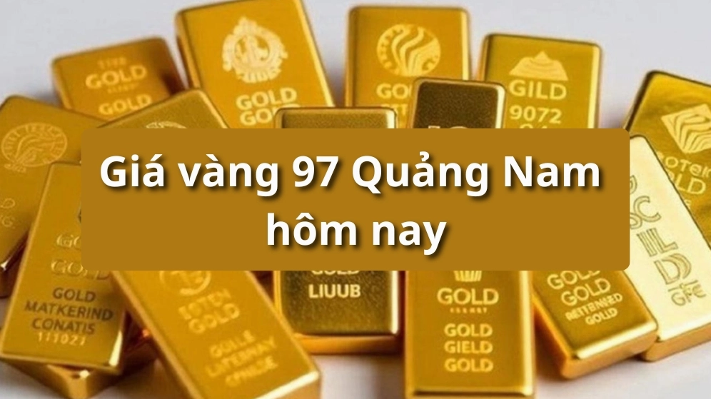 Biểu đồ giá vàng 97 hôm nay tại Quảng Nam