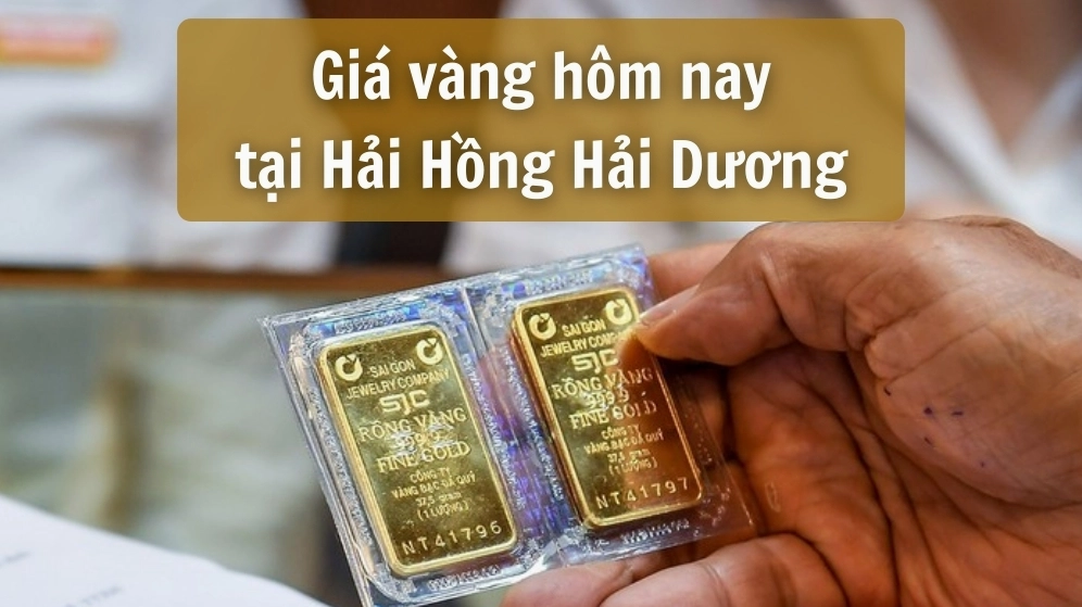 Biểu đồ giá vàng Hải Dương cập nhật mới nhất