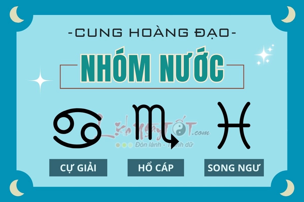 Giải Mã Cung Nước: Cung Nước Gồm Cung Nào và Đặc Điểm Nổi Bật (2026) Các cung hoàng đạo thuộc nhóm Nước