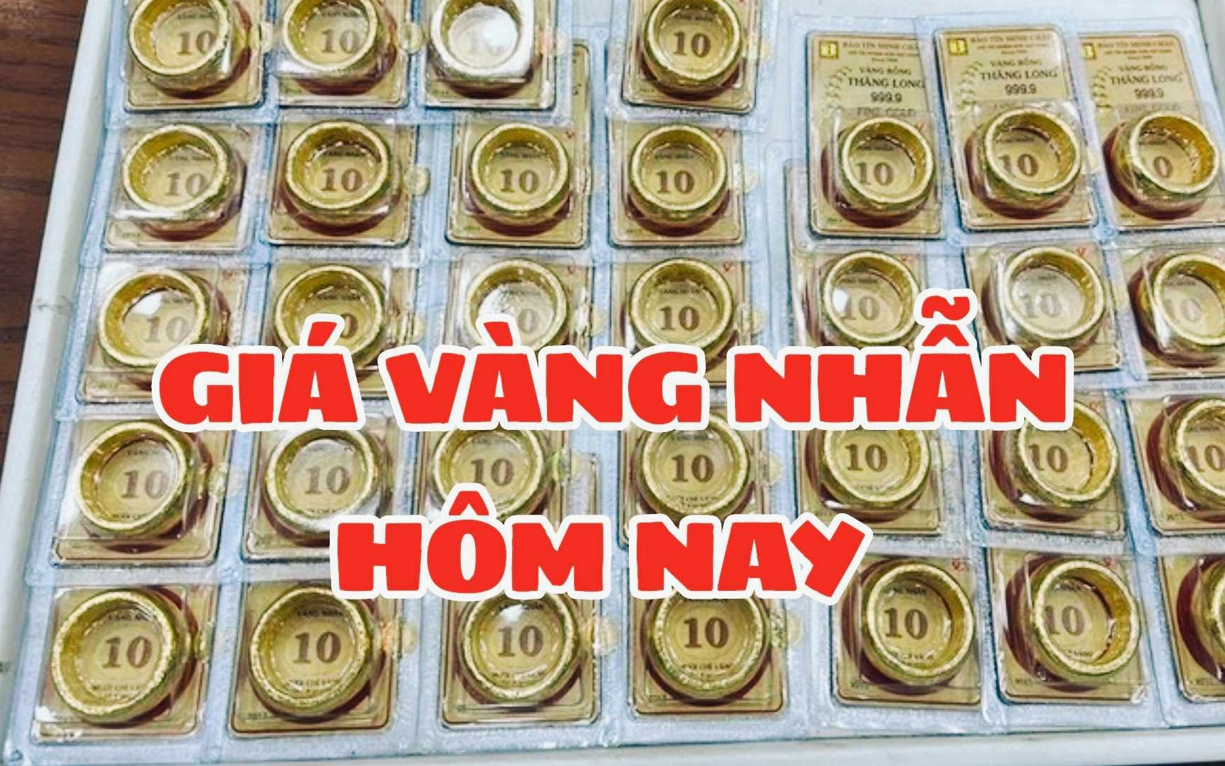 Cận cảnh nhẫn vàng 9999