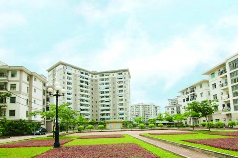 Cảnh quan kiến trúc tại khu đô thị Việt Hưng