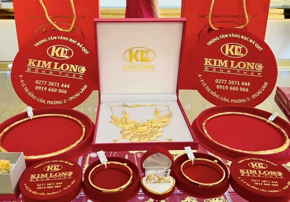Cửa hàng vàng Kim Long tại Đồng Tháp