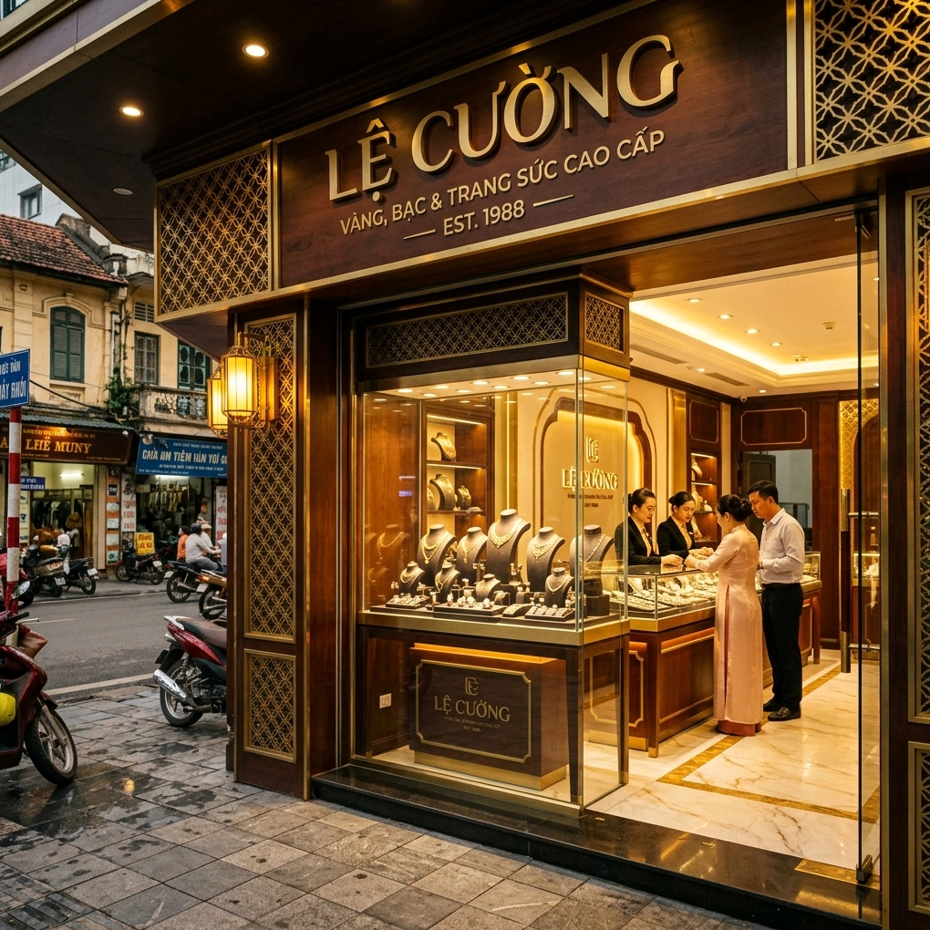 Cửa hàng Vàng Lê Cương hiện đại