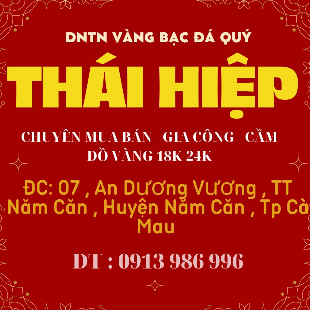 Cửa hàng vàng tại Cà Mau