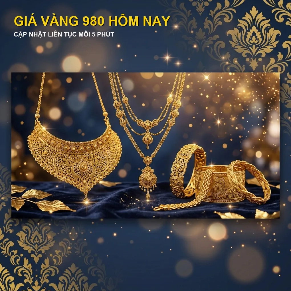 Giá vàng 980 hôm nay