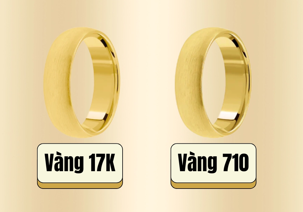 Giải thích vàng 17K có phải vàng 7 tuổi không