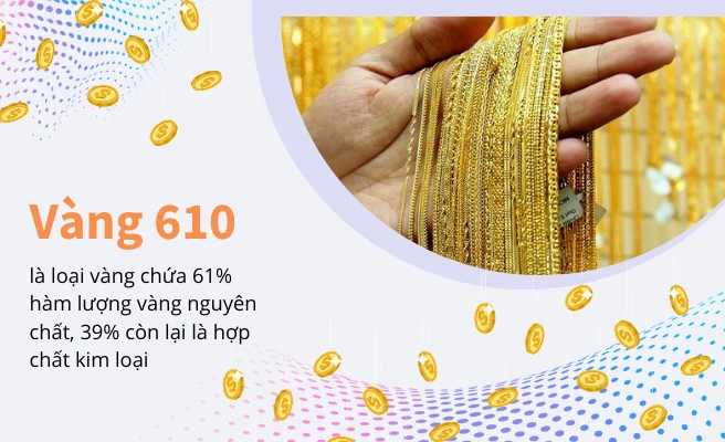 Giải thích vàng 610 là vàng gì