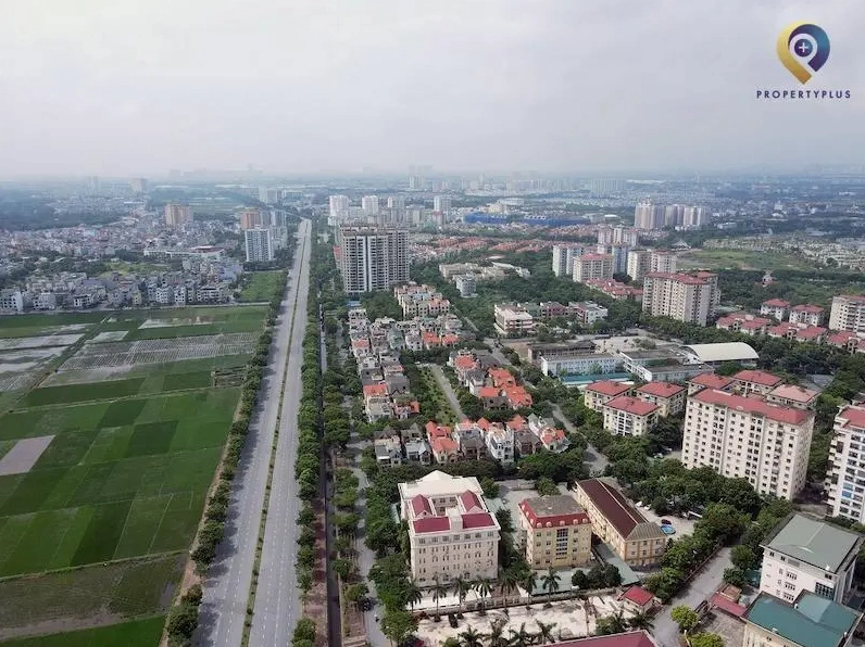 Không gian xanh tại khu đô thị Việt Hưng